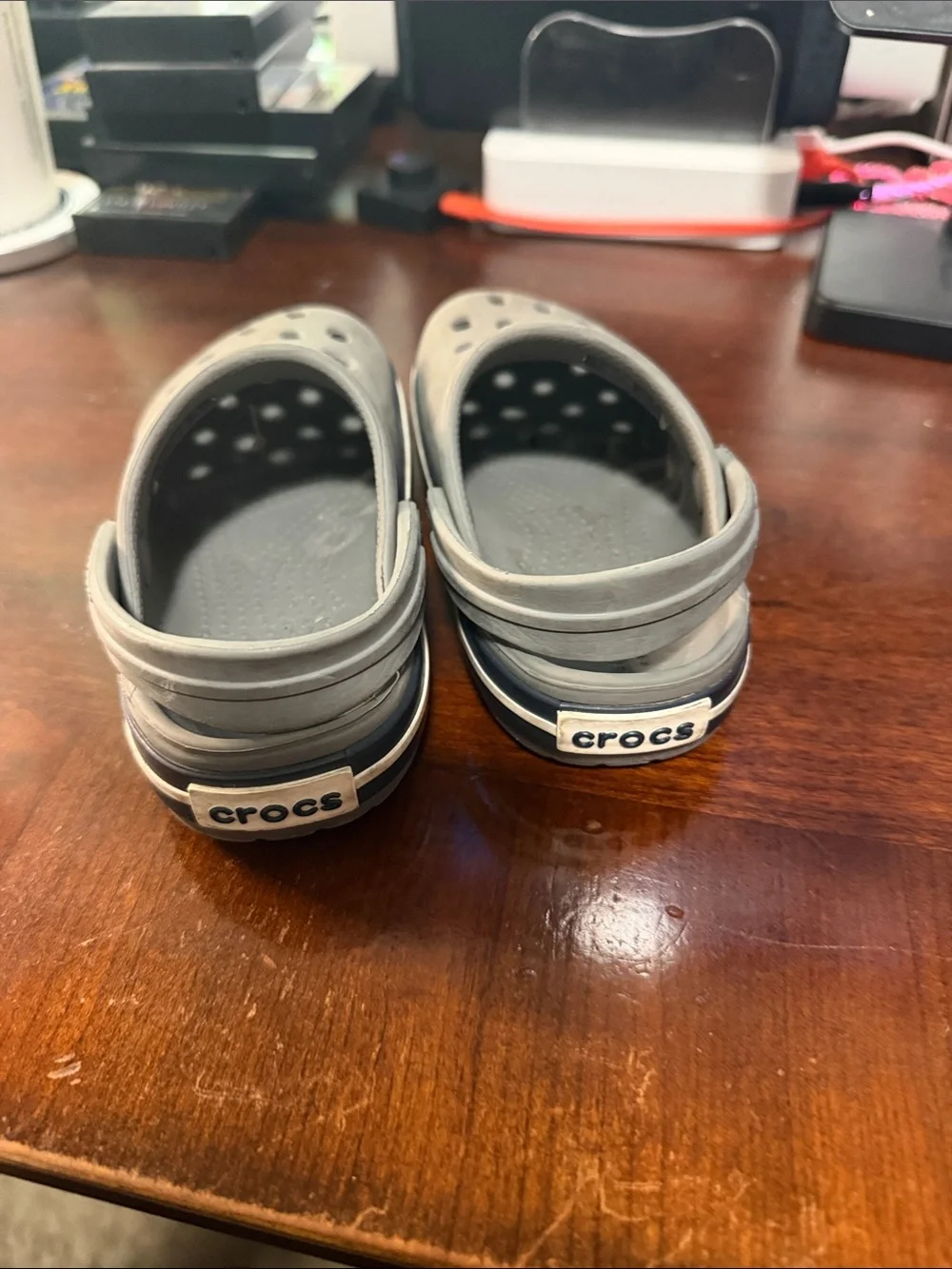 CROCS Kids Light Gray Clog Sandals